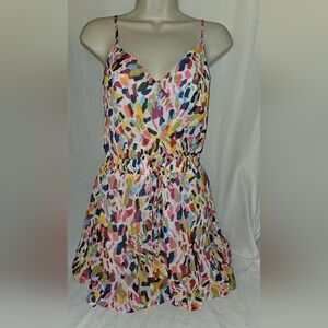 Trixxi Multicolor Abstract Print Dress